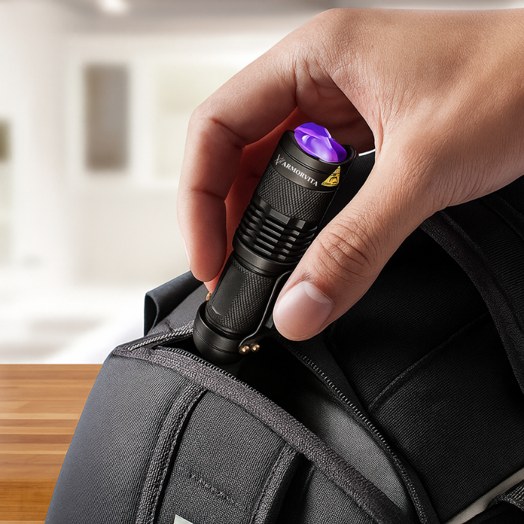 🛡️ 395nm 365nm flashlight detection light