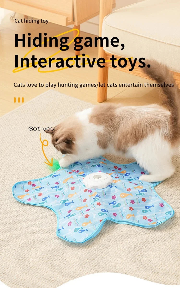 WhiskerHunt – Interactive Hide & Seek Cat Toy